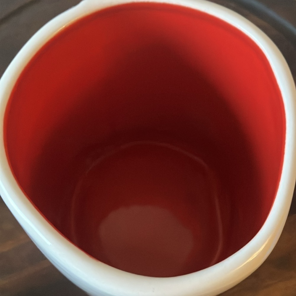 Rae Dunn: White/ Red interior Valentine Heart Mug- Coffee/Tea - Picture 6 of 16